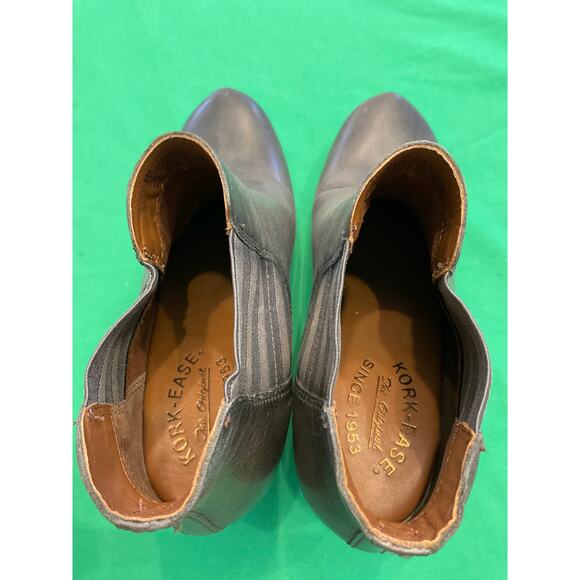 Kork-Ease Women's Gray Leather Shirome Platform Bootie Size 8M Boho - Picture 12 of 15